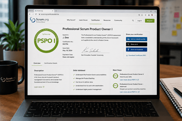 Practice exams Scrum Product Owner I